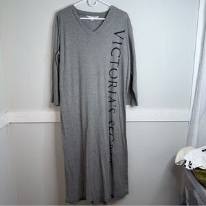 Victoria's Secret Long Sleeve GrayLounge  Dress